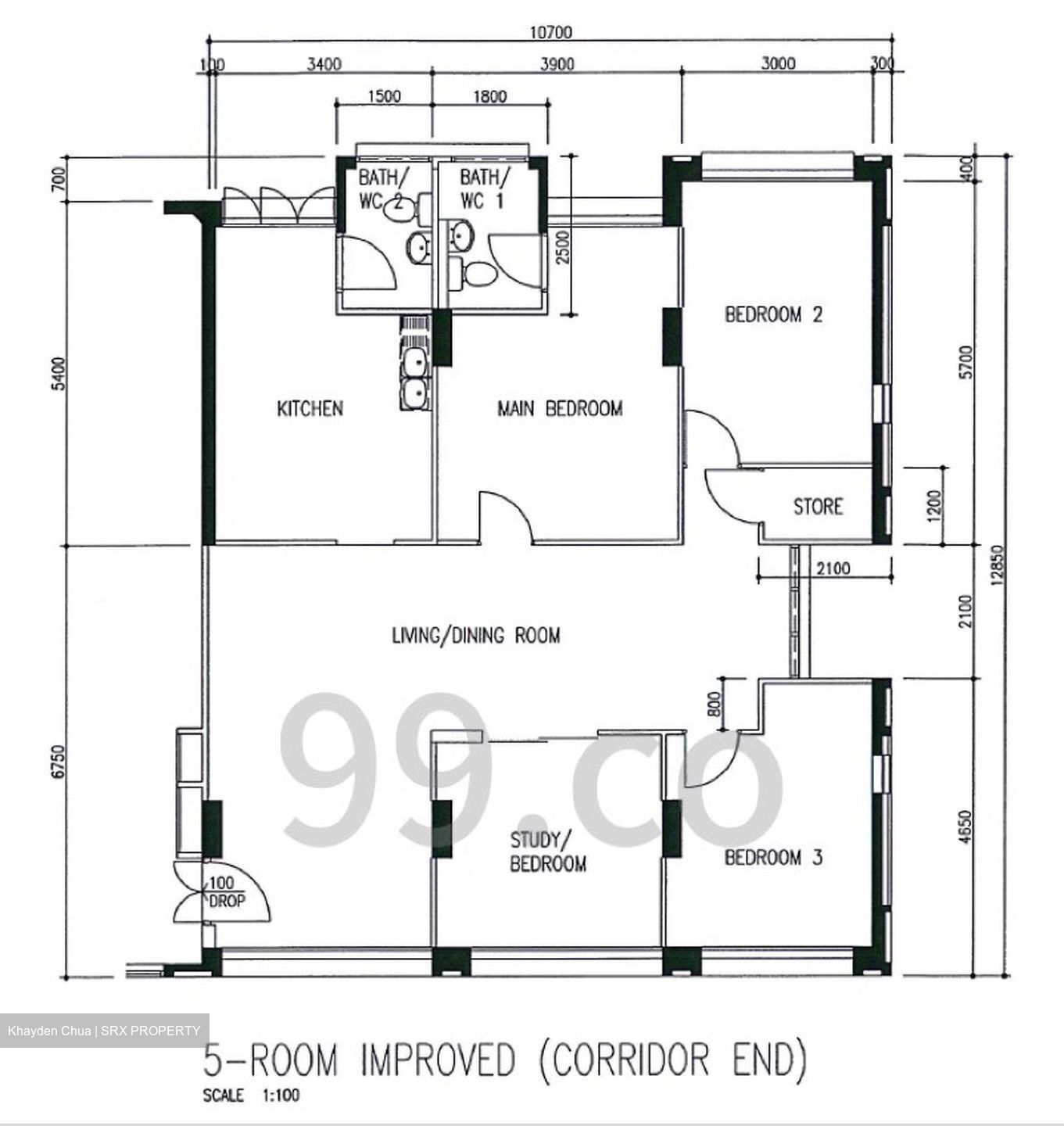 Blk 50 Lorong 5 Toa Payoh (Toa Payoh), HDB 5 Rooms #619660411